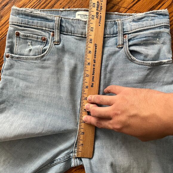 Abercrombie & Fitch The Ankle Straight Ultra High Rise Ripped Jeans Women's 27 4 - Picture 5 of 10
